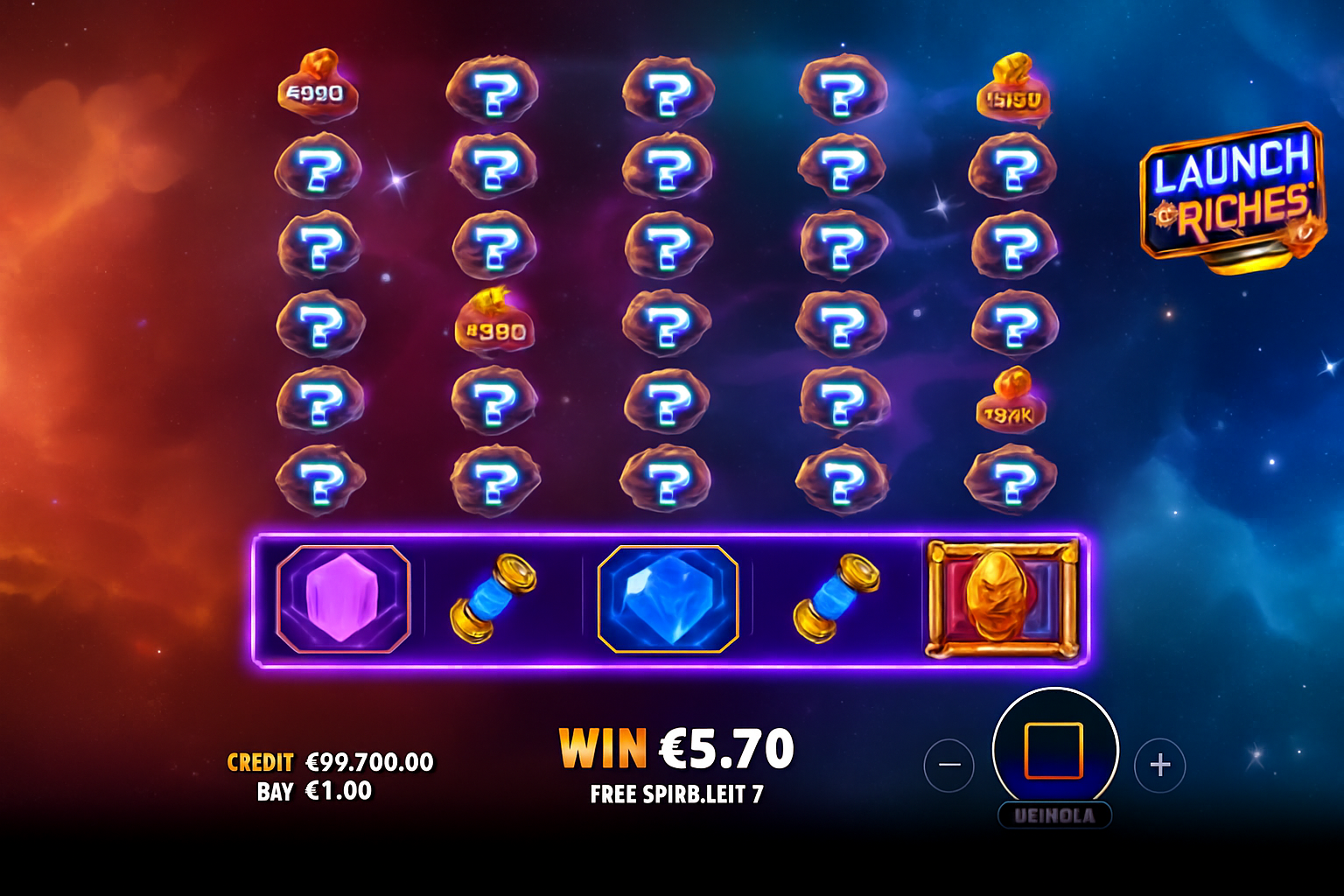 Launch to Riches gameplay